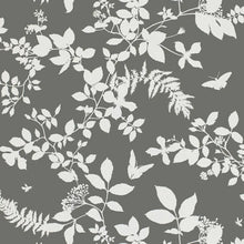 Load image into Gallery viewer, Shadow Vine Wallpaper - Charcoal