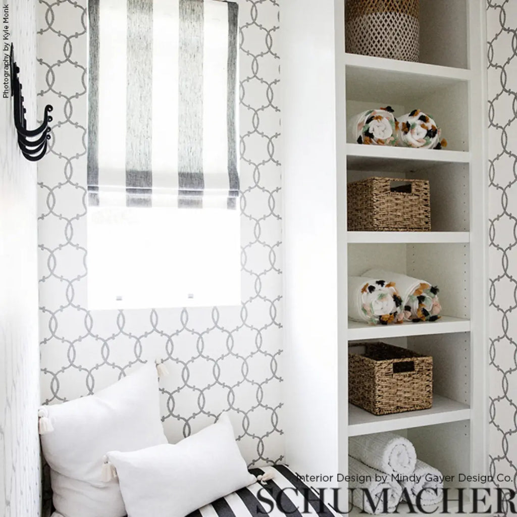 Tracery Wallpaper in an interior setting