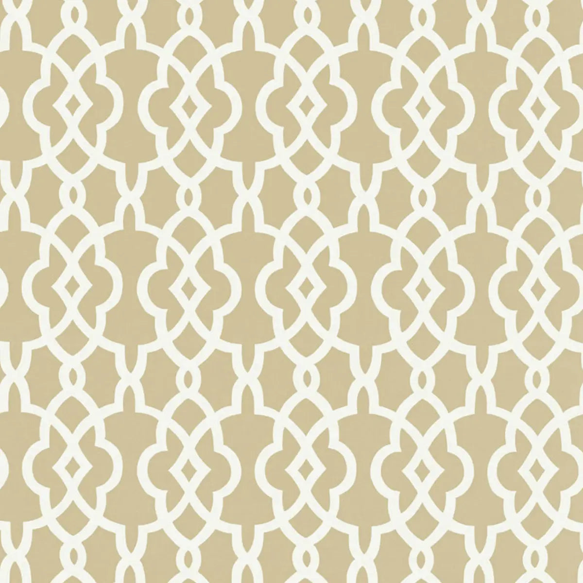Summer Palace Fret Wallpaper - Sand