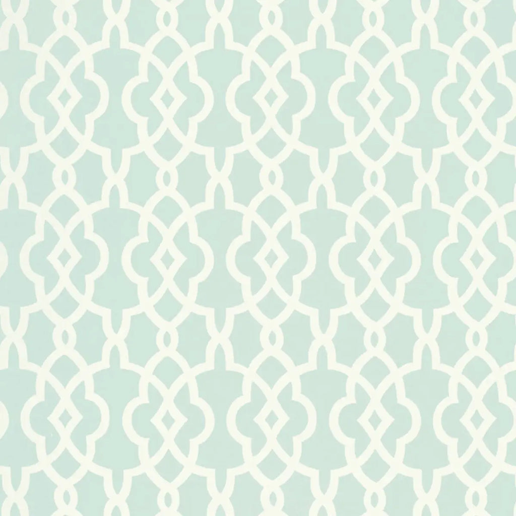 Summer Palace Fret Wallpaper - Mineral