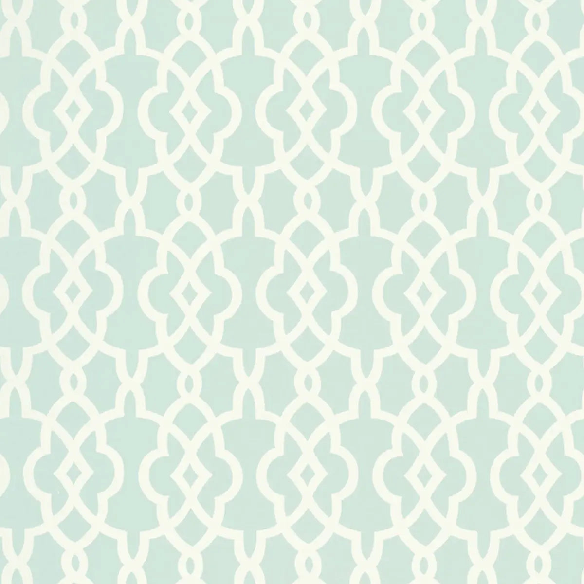 Summer Palace Fret Wallpaper - Mineral