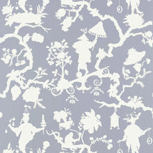 Load image into Gallery viewer, Shantung Silhouette Print Wallpaper - Wisteria