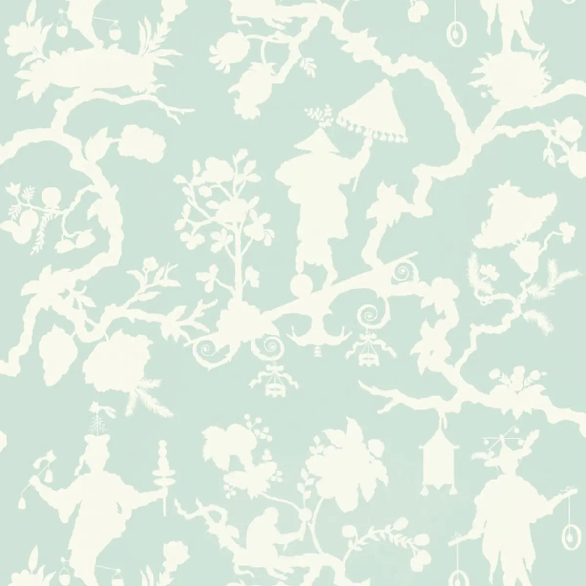 Shantung Silhouette Print Wallpaper