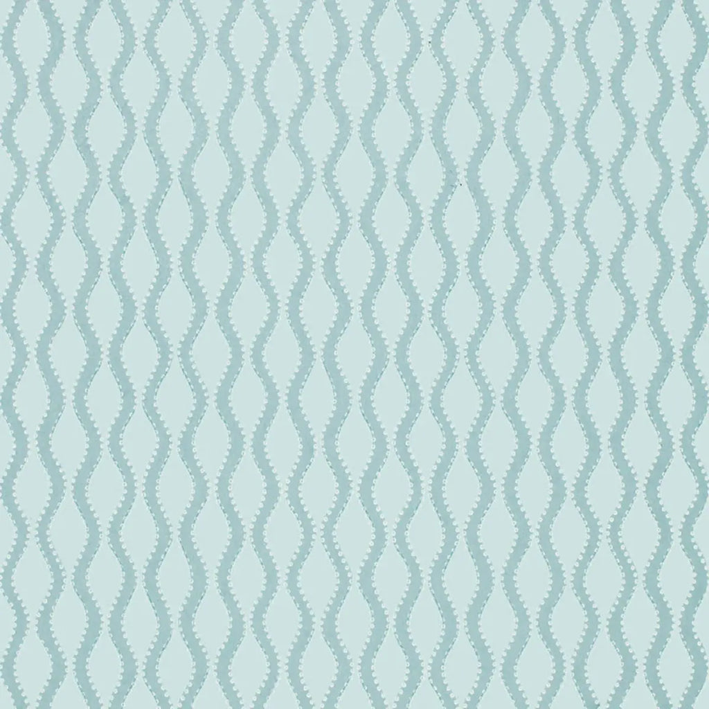 Ribbon Wave Wallpaper - Aqua