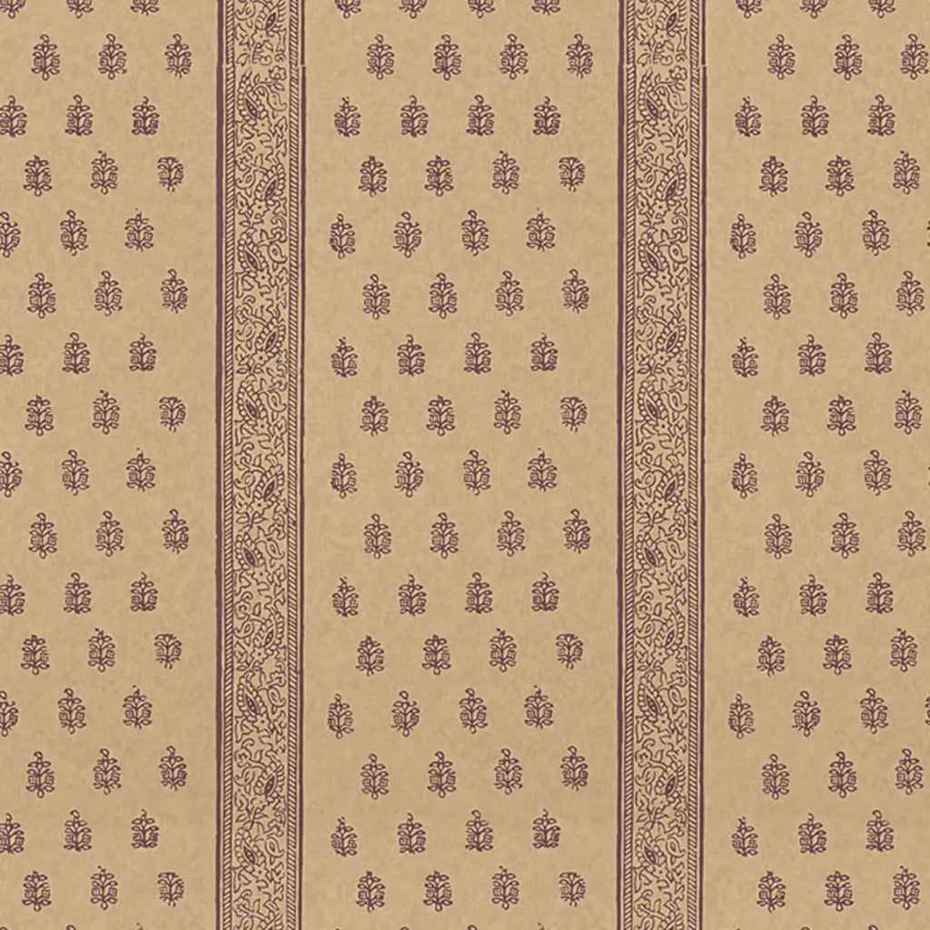 Katsura Stripe Wallpaper - Aubergine