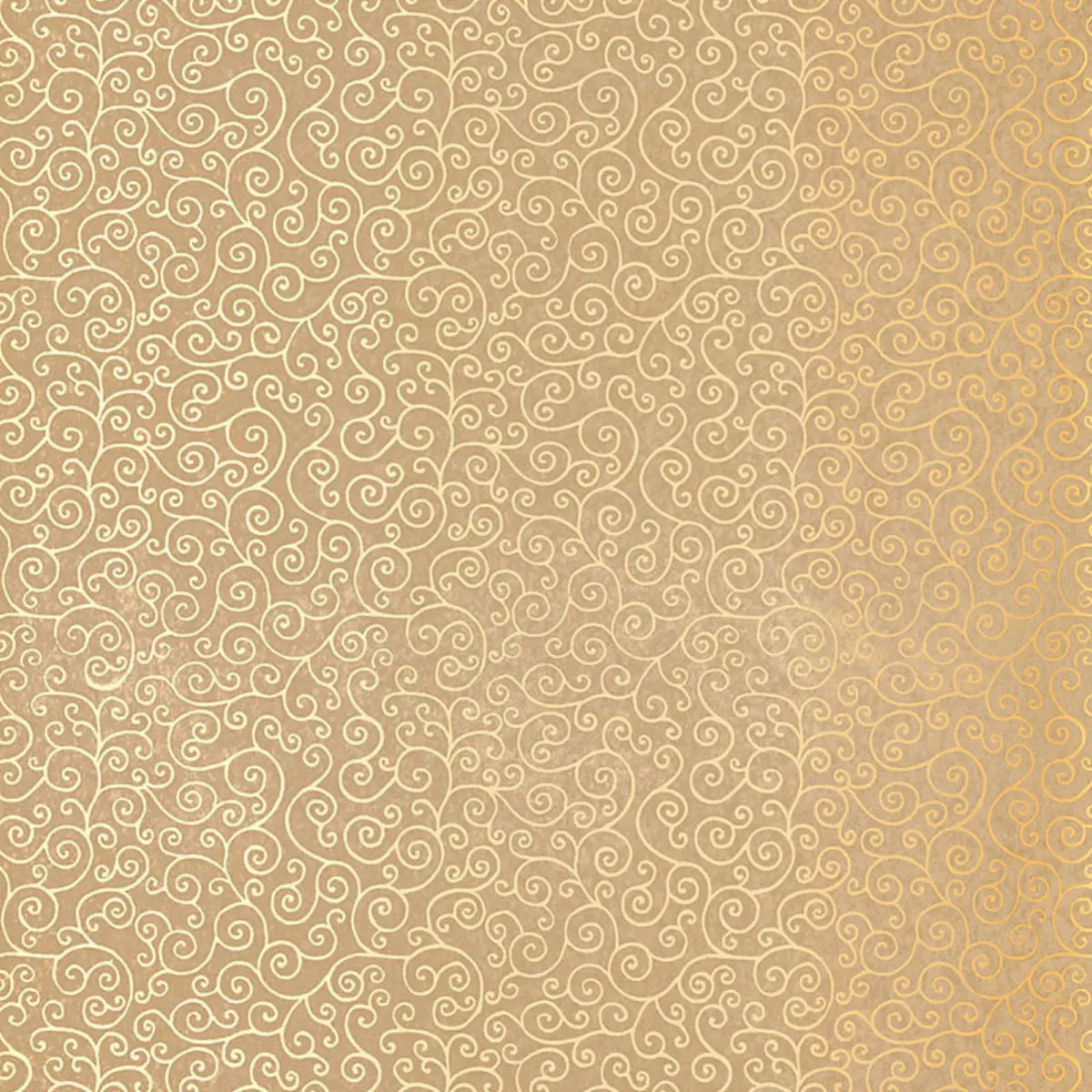 Sangar Scroll Wallpaper - Gilt