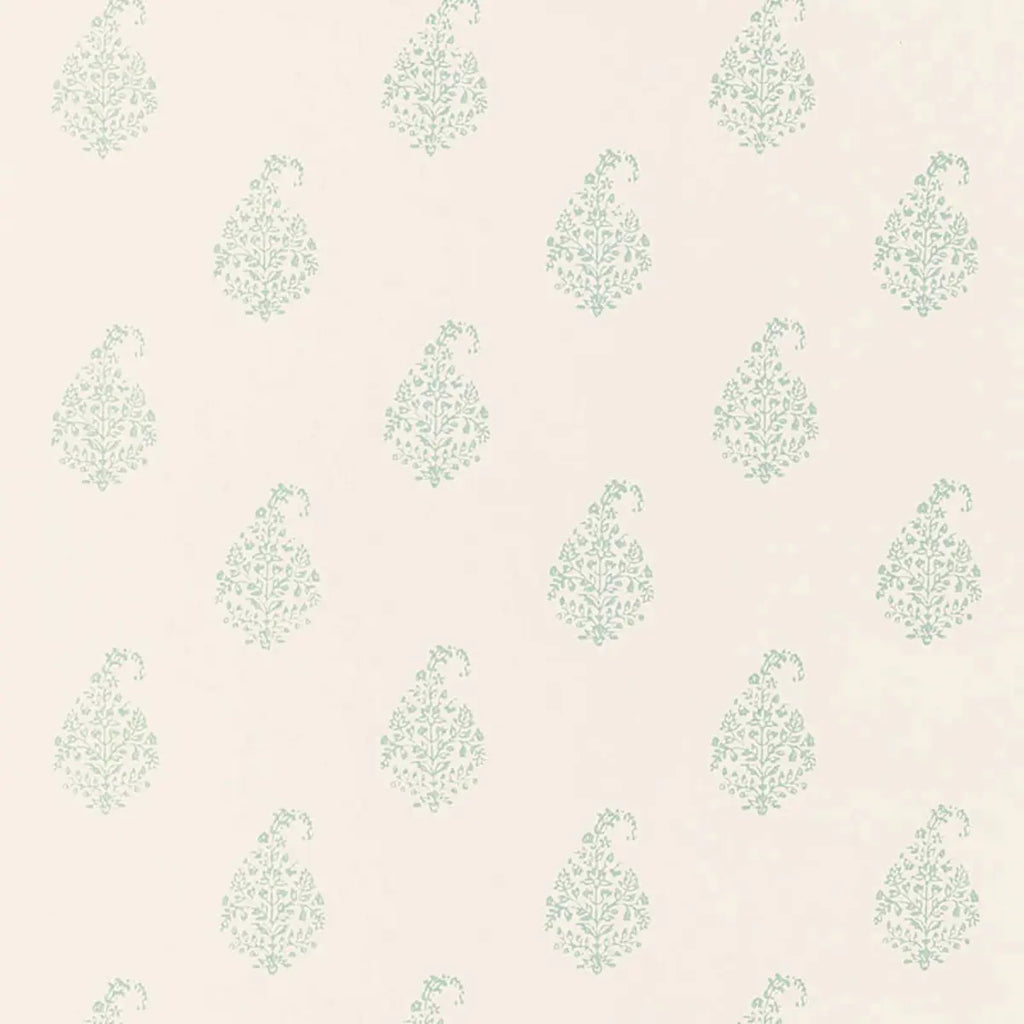 Kerala Paisley Wallpaper - Water Blue