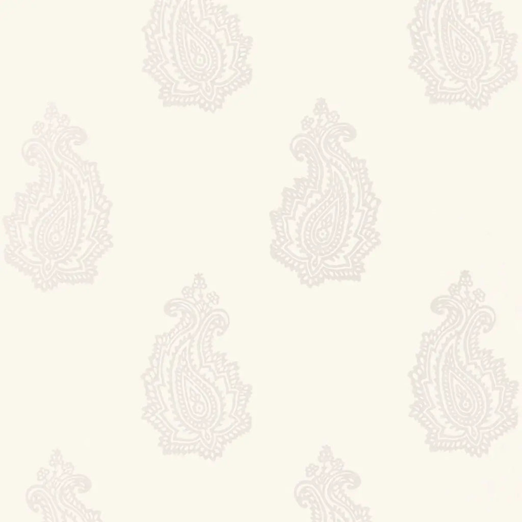 Madras Paisley Wallpaper - Oyster
