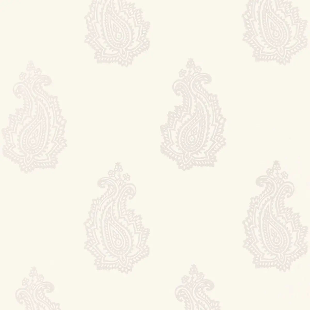 Madras Paisley Wallpaper - Oyster