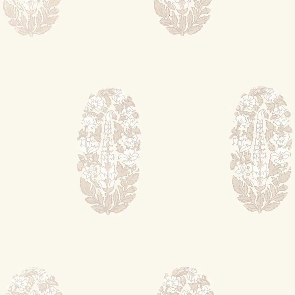 Askandra Flower Wallpaper - Oyster