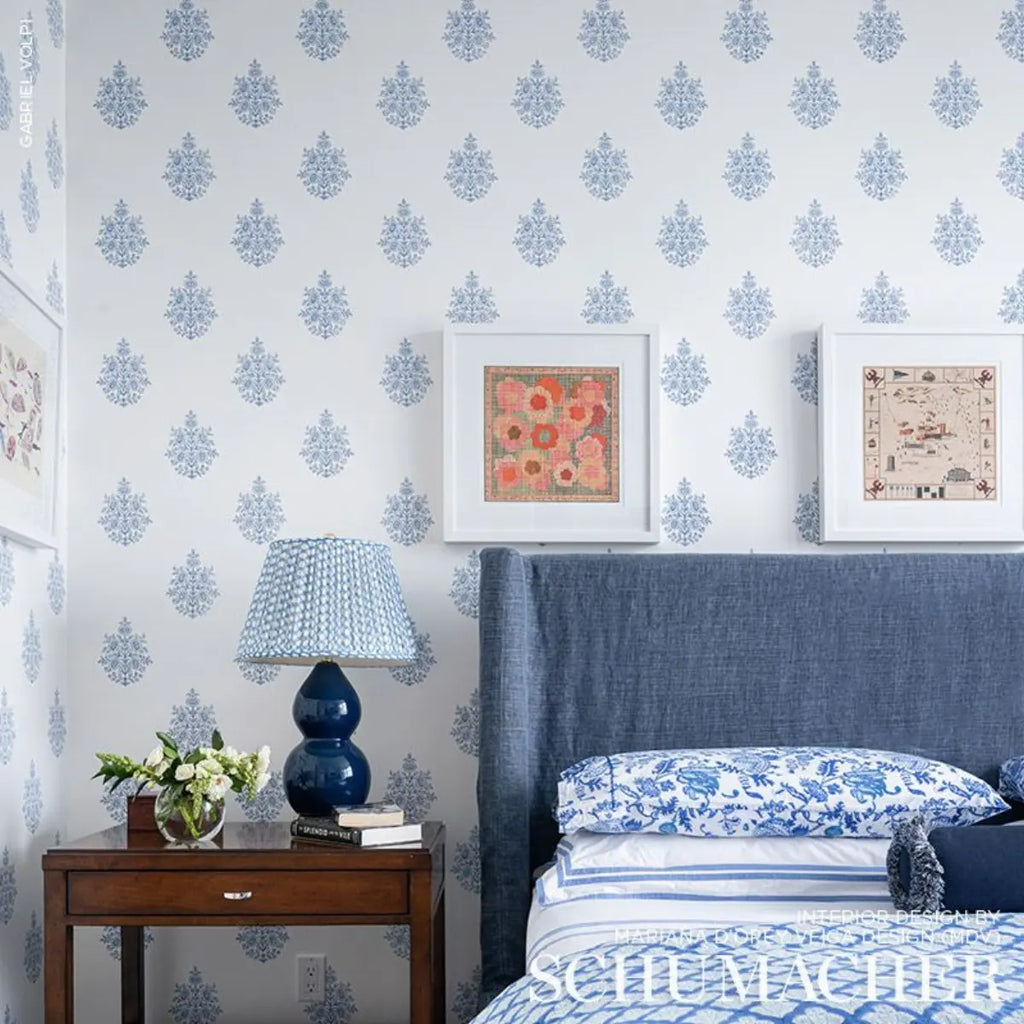 Asara Flower Wallpaper in an interior setting
