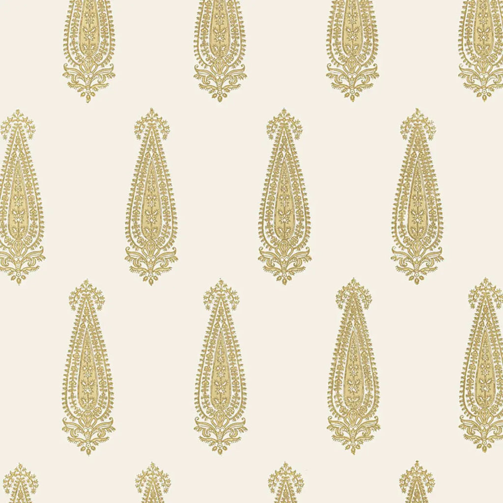 Katara Paisley Wallpaper - Straw