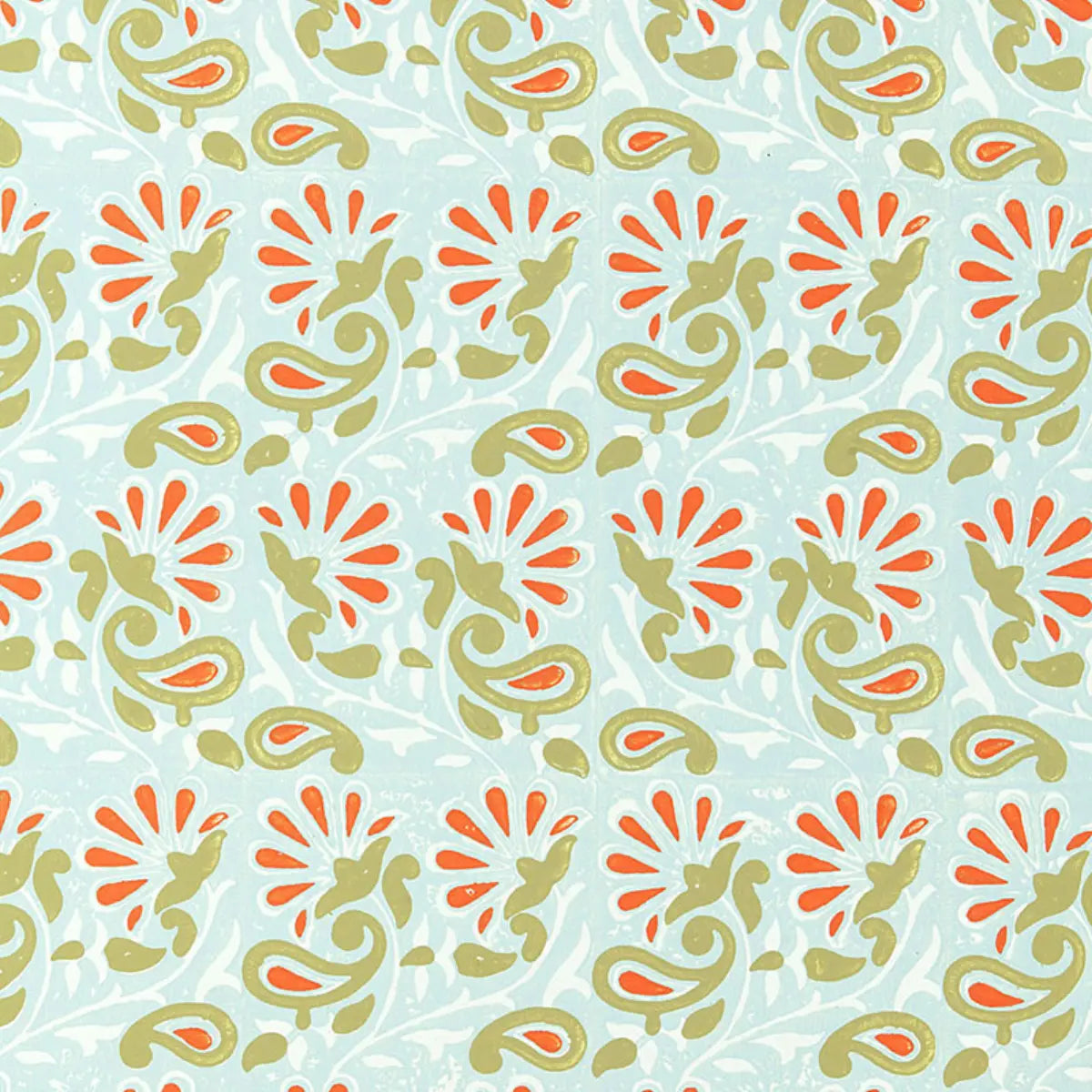 Rampura Wallpaper - Water Blue