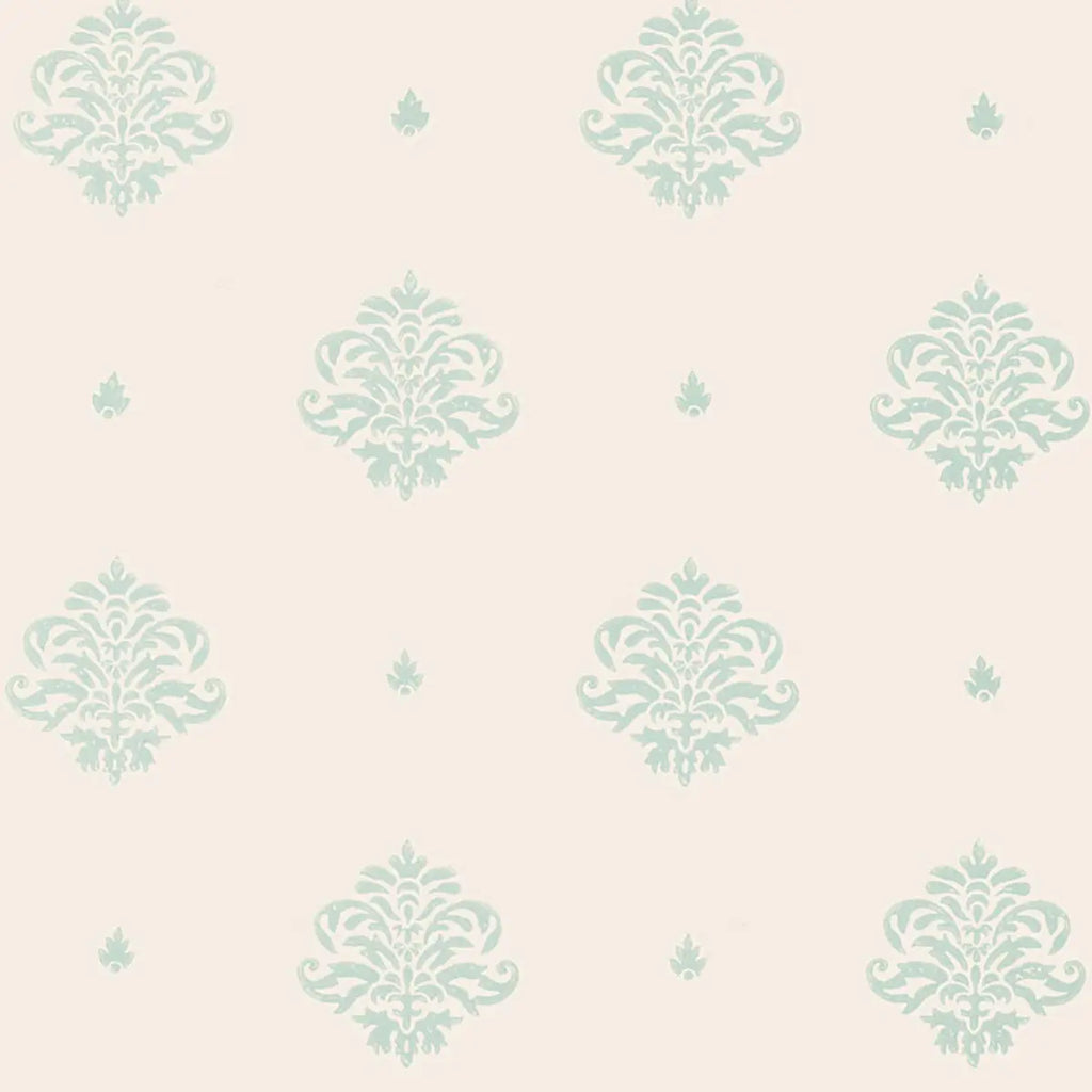 Mayla Damask Wallpaper - Water Blue