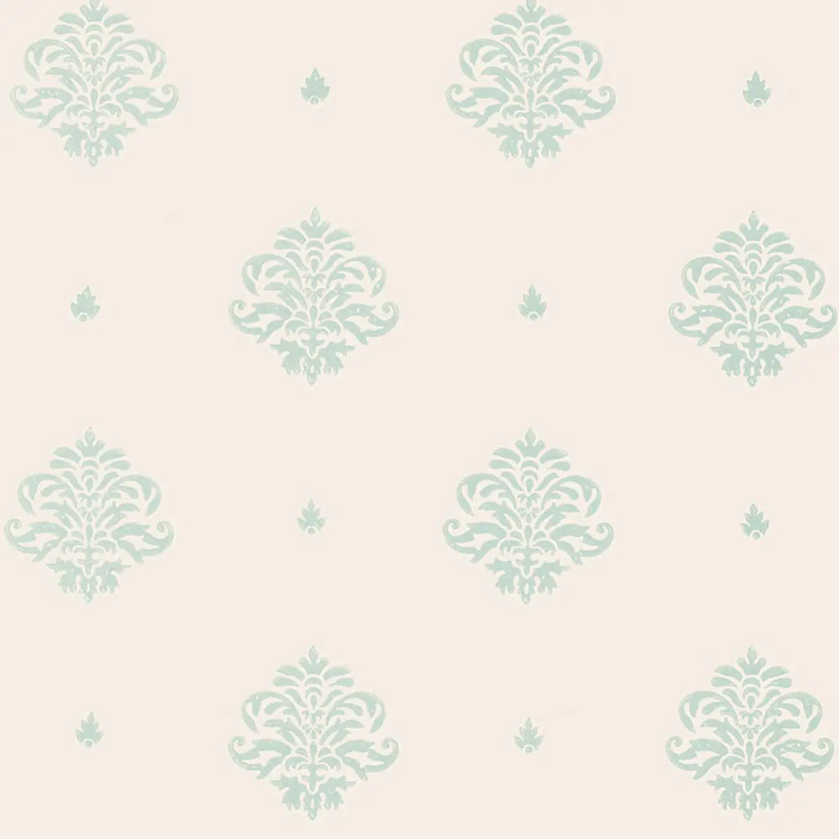 Mayla Damask Wallpaper - Water Blue