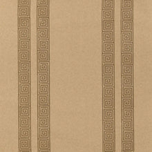 Load image into Gallery viewer, Greek Key Stripe Wallpaper - Tabac