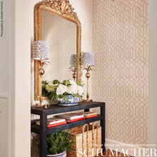 Load image into Gallery viewer, Imperial Trellis Ii Wallpaper in an interior setting