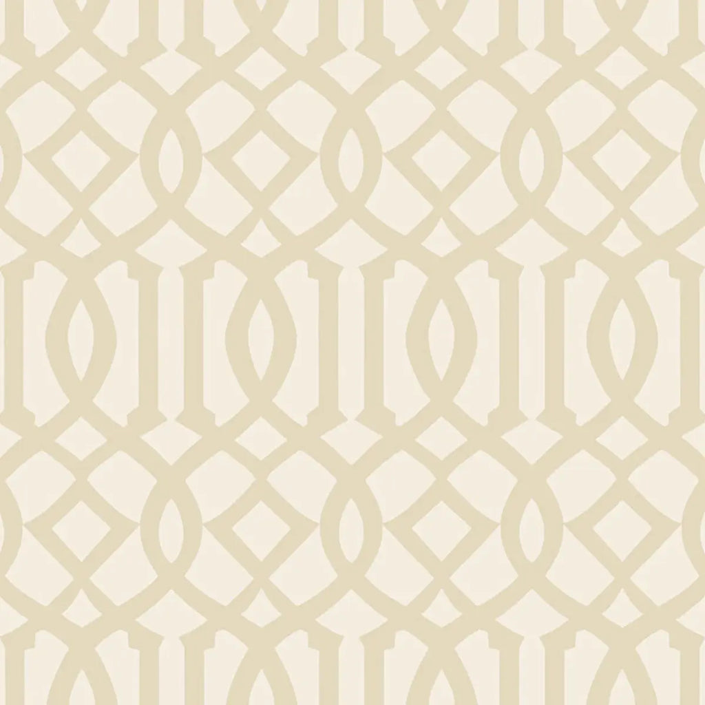 Imperial Trellis Ii Wallpaper - Sand / Ivory