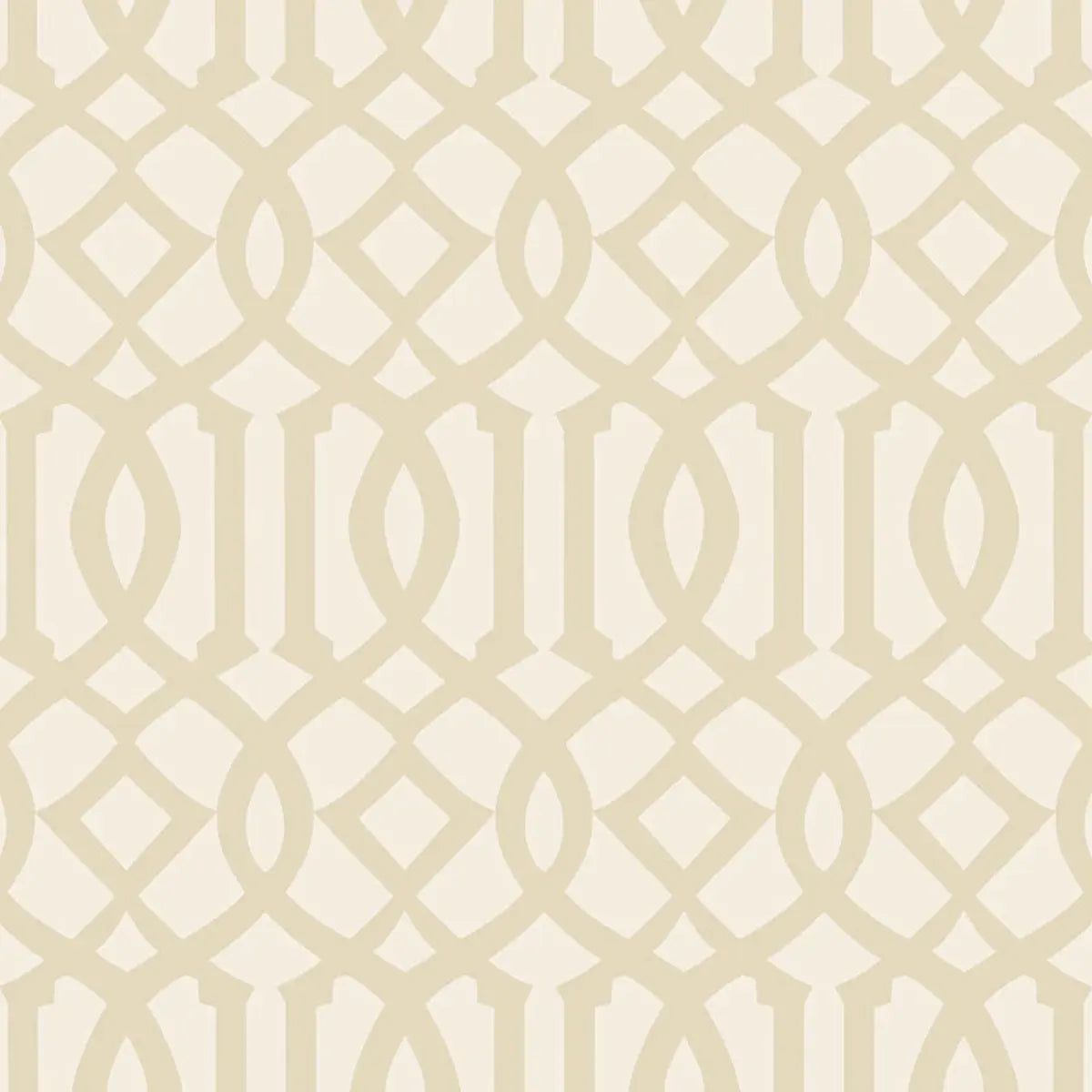 Imperial Trellis Ii Wallpaper - Sand / Ivory
