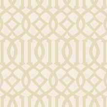 Load image into Gallery viewer, Imperial Trellis Ii Wallpaper - Sand / Ivory