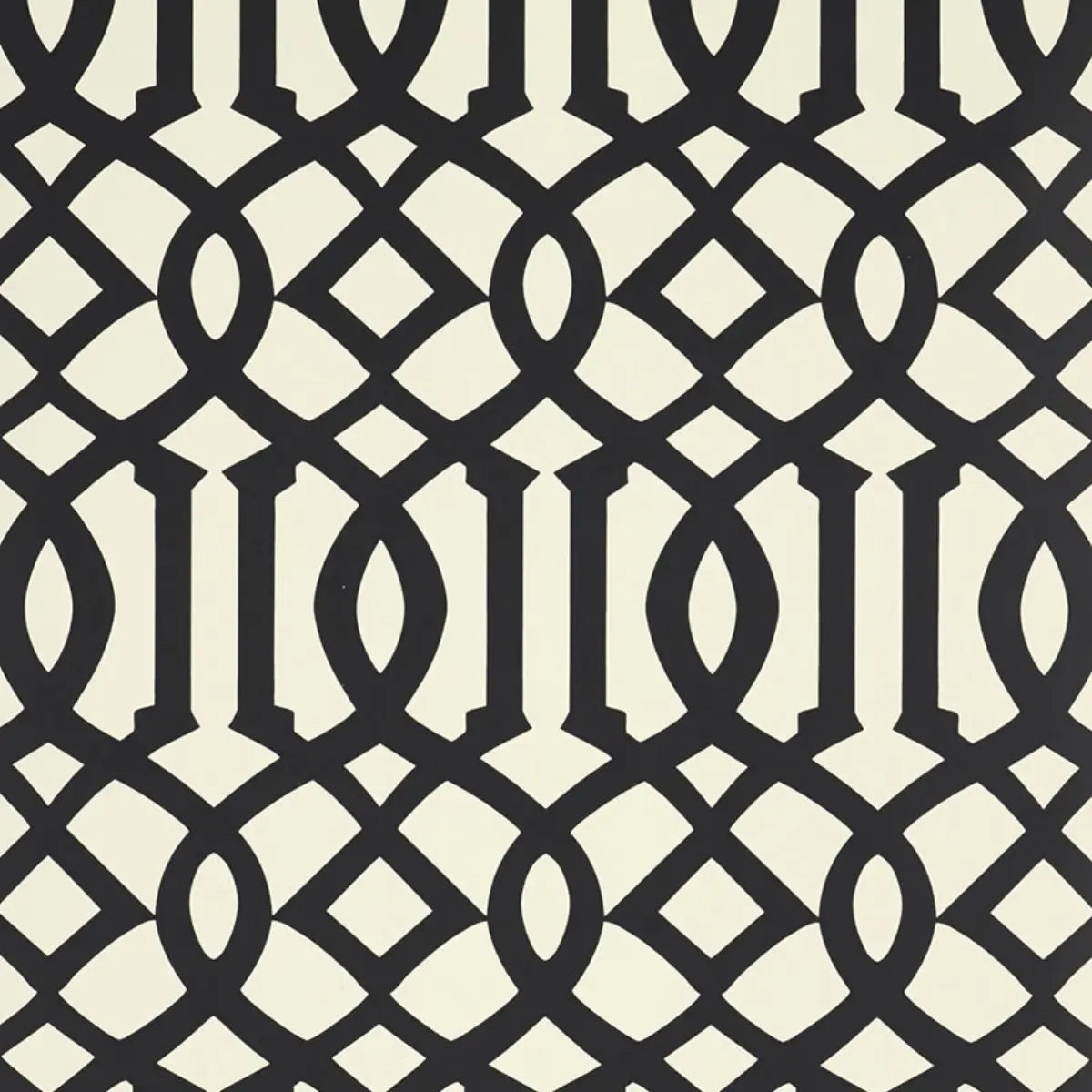 Imperial Trellis Ii Wallpaper - Jet