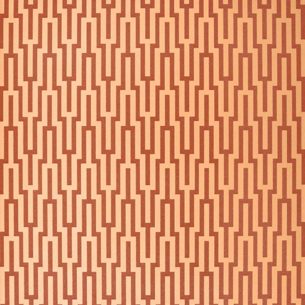 Metropolitan Fret Wallpaper - Amber