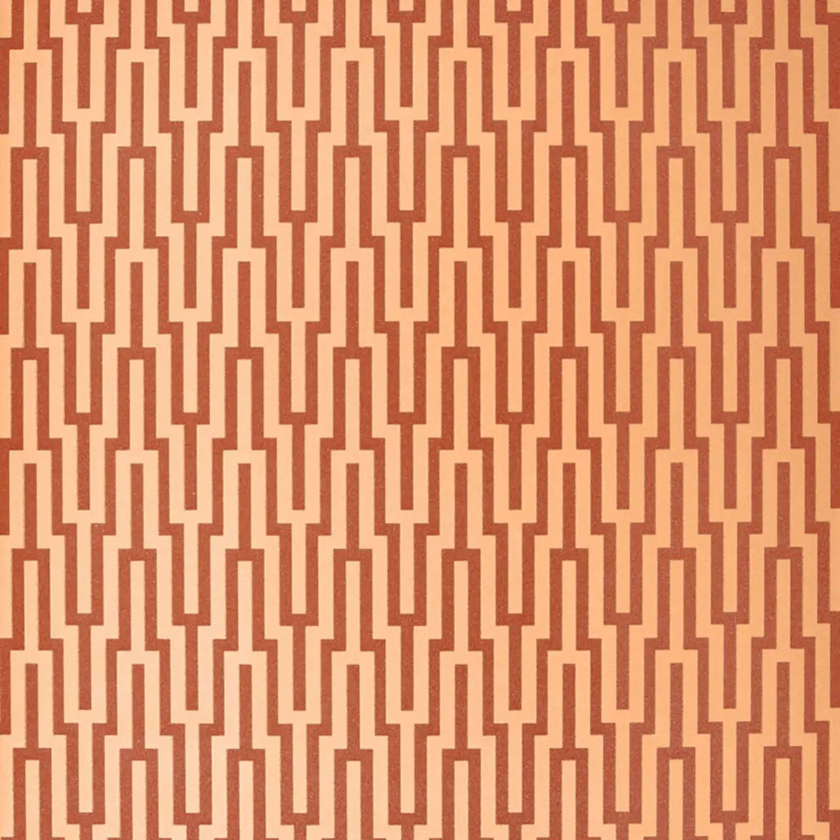 Metropolitan Fret Wallpaper - Amber