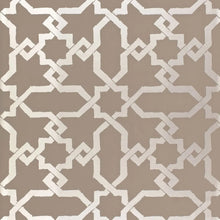 Load image into Gallery viewer, Cordoba Wallpaper - Taupe / Silver