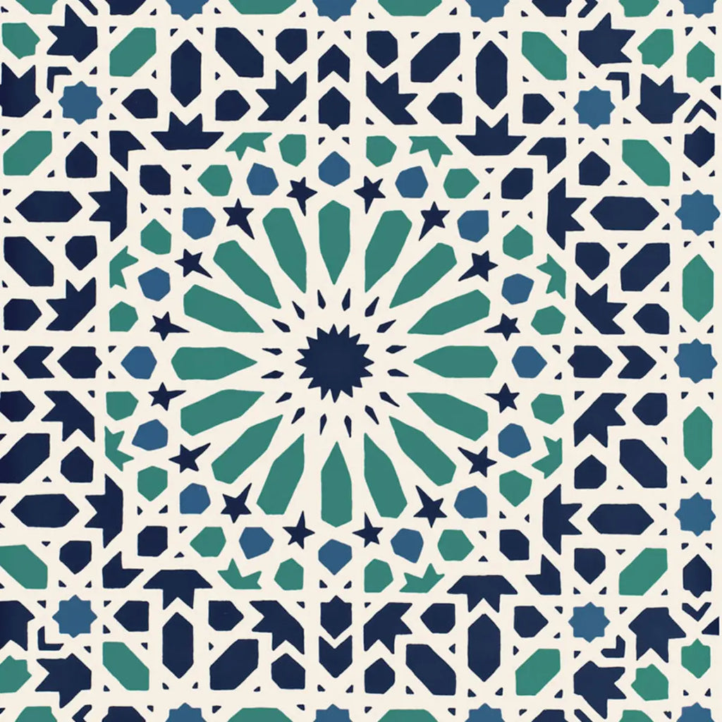 Nasrid Palace Mosaic Wallpaper - Aegean