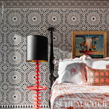 Load image into Gallery viewer, Nasrid Palace Mosaic Wallpaper in an interior setting
