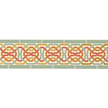 Load image into Gallery viewer, Darro Mosaic Border Wallpaper - Persimmon