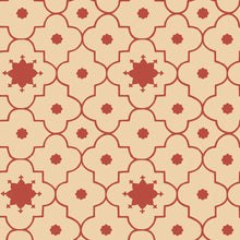 Load image into Gallery viewer, Taj Trellis Wallpaper - Pomegranate