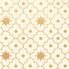 Load image into Gallery viewer, Taj Trellis Wallpaper - Burnished Gilt