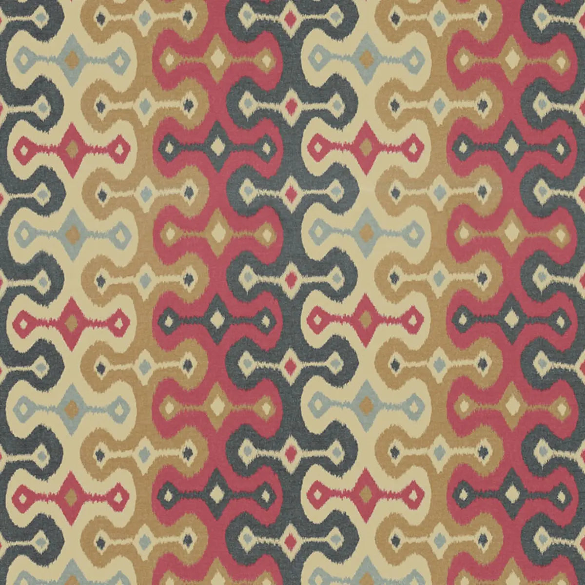Darya Ikat Sidewall Wallpaper - Spice