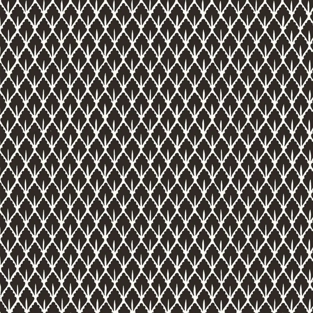 Mughal Leaf Wallpaper - Noir