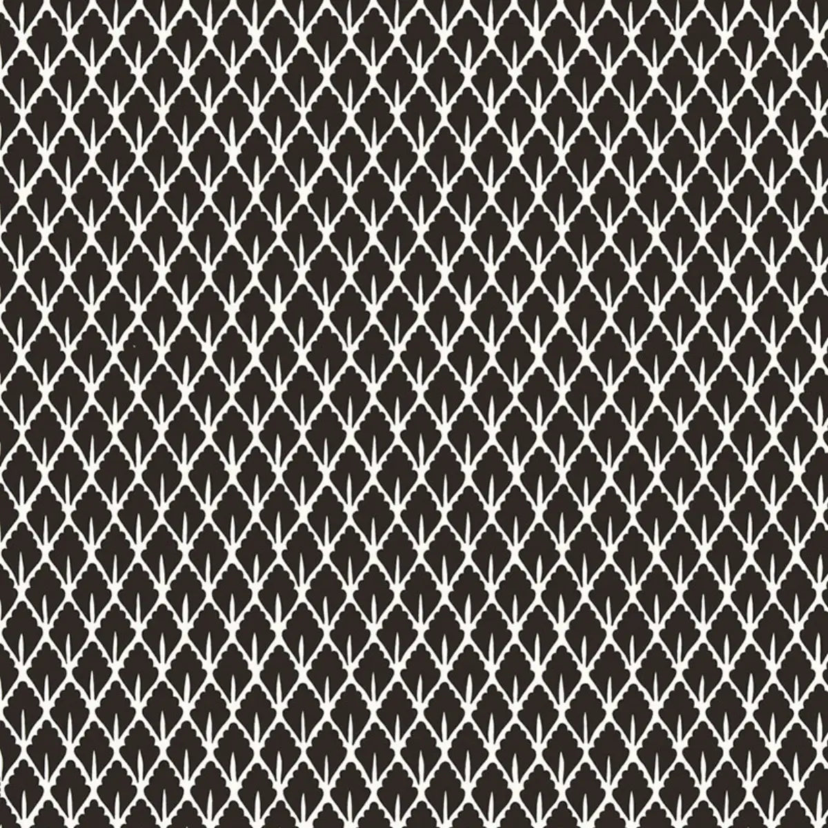 Mughal Leaf Wallpaper - Noir