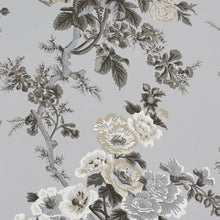 Load image into Gallery viewer, Pyne Hollyhock Wallpaper - Grisaille