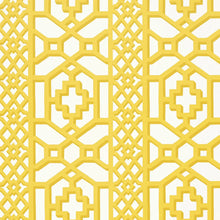 Load image into Gallery viewer, Zanzibar Trellis Wallpaper - Canary
