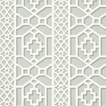 Load image into Gallery viewer, Zanzibar Trellis Wallpaper - Cloud