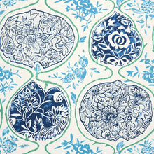 Load image into Gallery viewer, Katsugi Wallpaper - Cobalt &amp; Turquoise