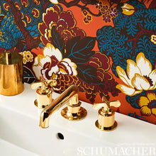 Load image into Gallery viewer, Shanghai Peacock Wallpaper in an interior setting