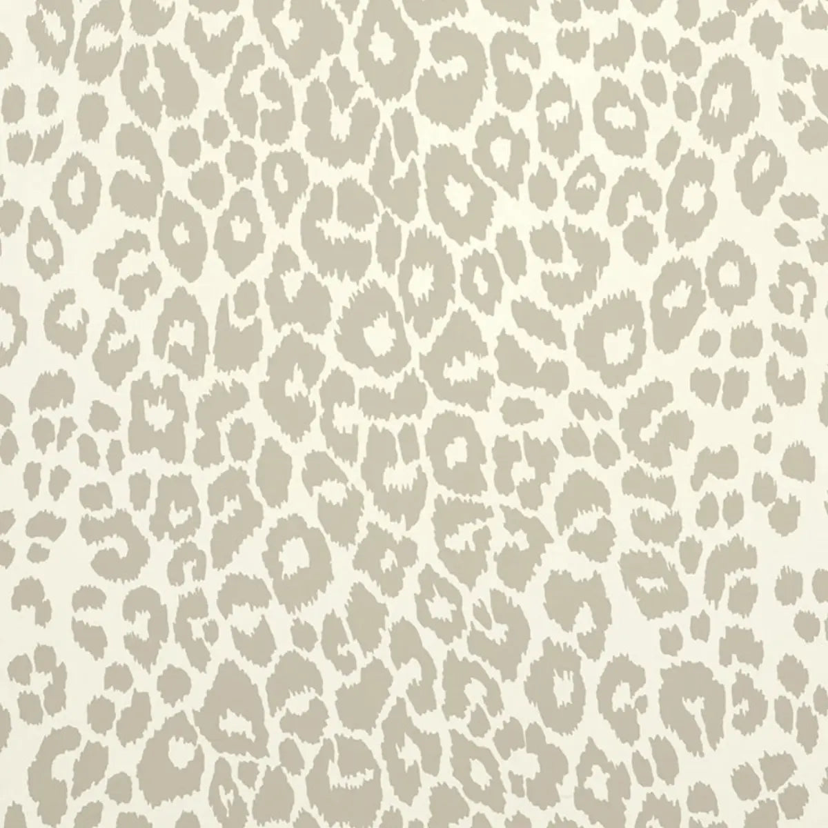 Iconic Leopard Wallpaper - Linen
