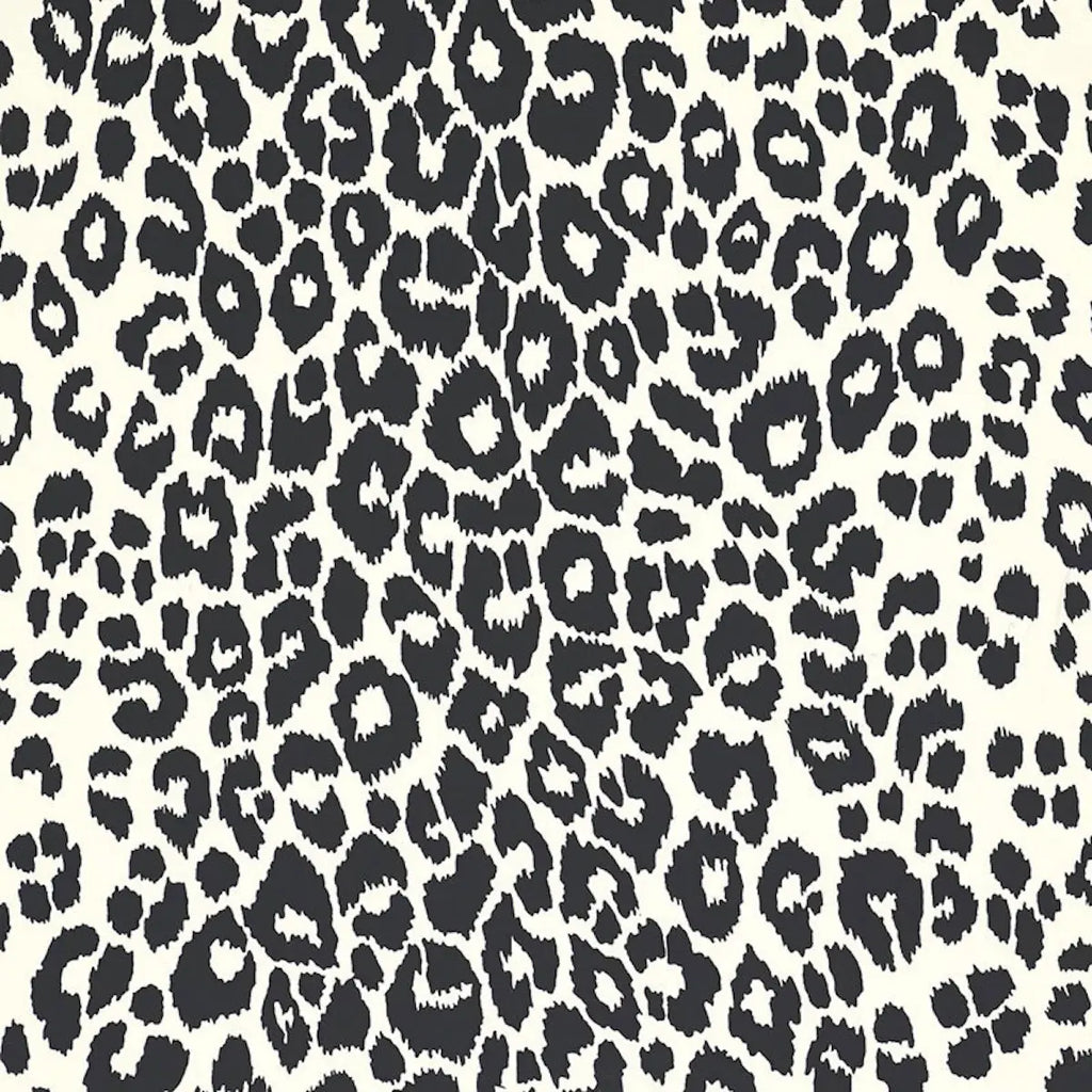 Iconic Leopard Wallpaper - Graphite