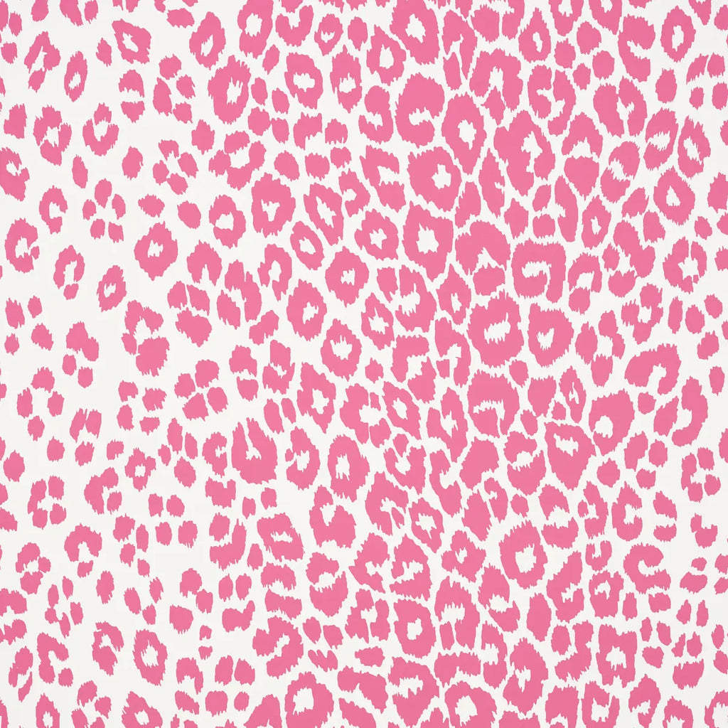 Iconic Leopard Wallpaper - Pink