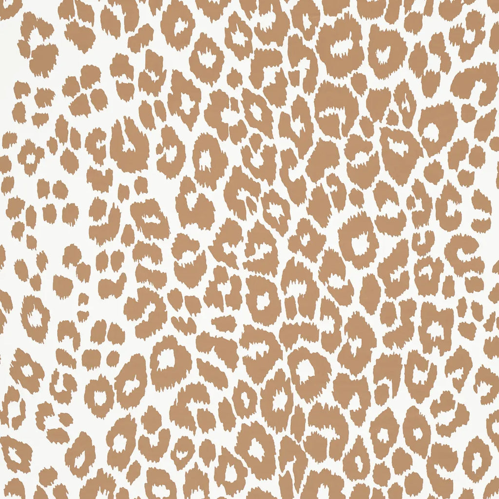 Iconic Leopard Wallpaper - Camel