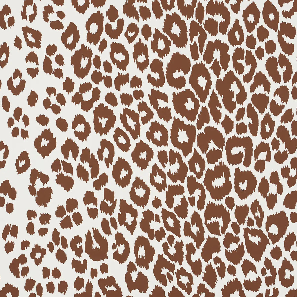 Iconic Leopard Wallpaper - Brown