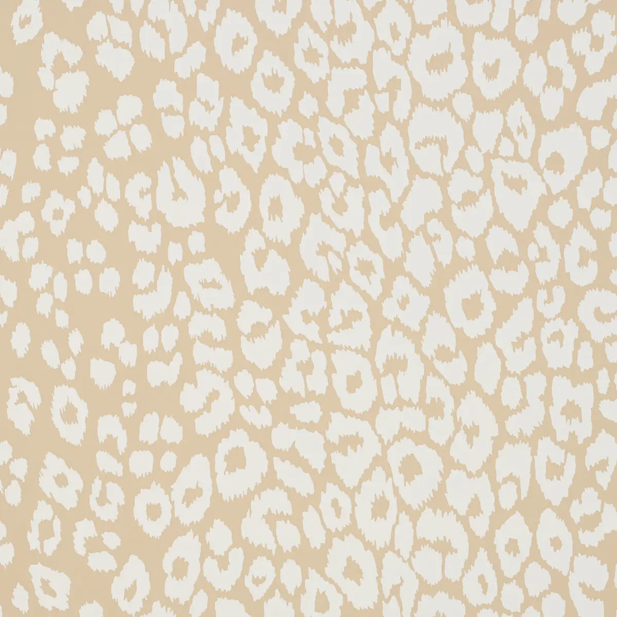 Iconic Leopard Wallpaper - Ivory On Neutral