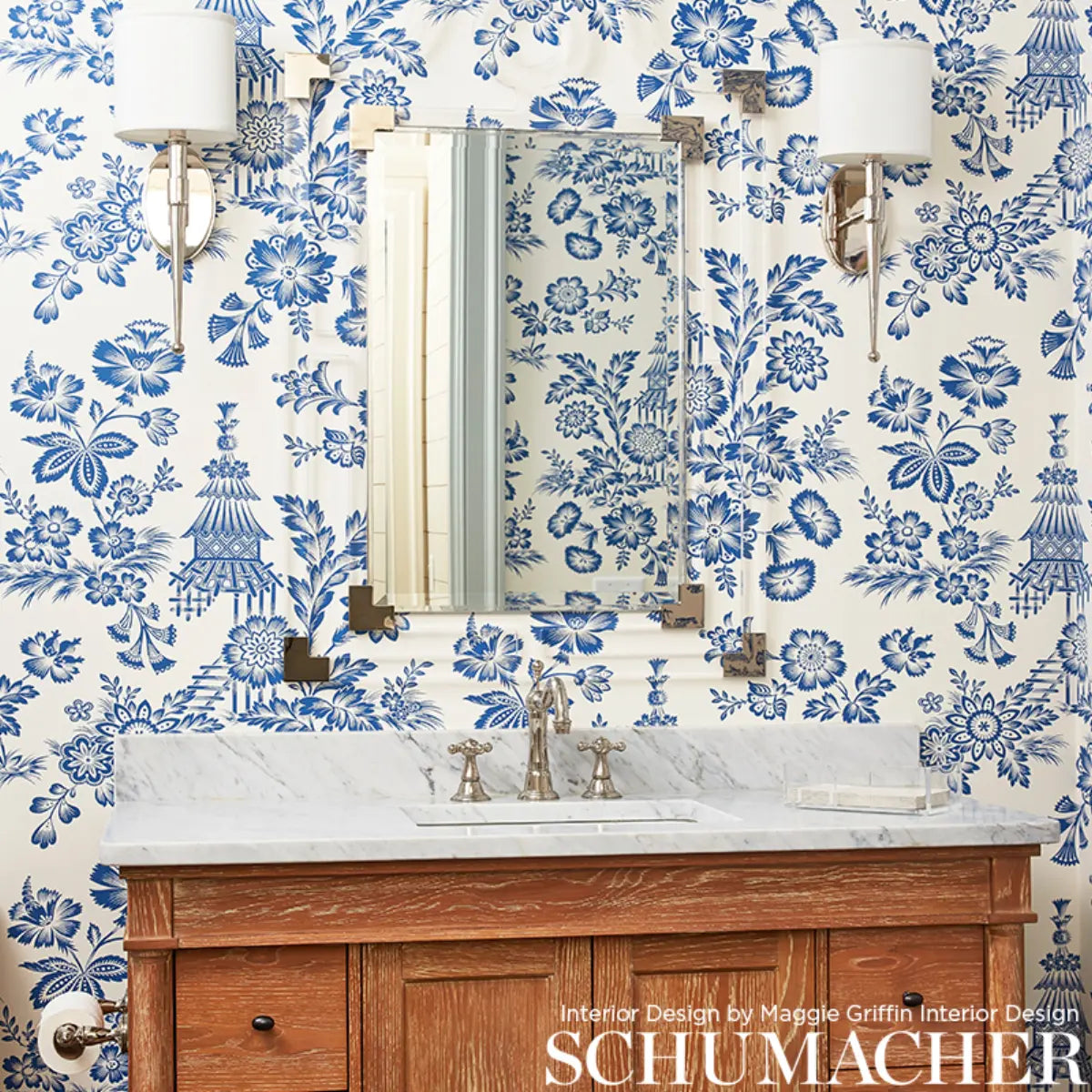 Song Garden Wallpaper in an interior setting