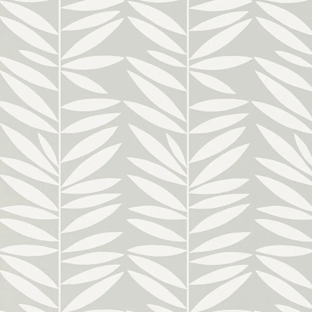 Leaf Stripe Wallpaper - Mist