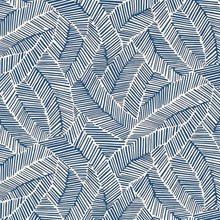 Load image into Gallery viewer, Abstract Leaf Wallpaper - Navy